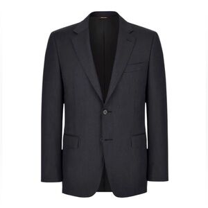 Canali Wool Blazer Size 50 Black